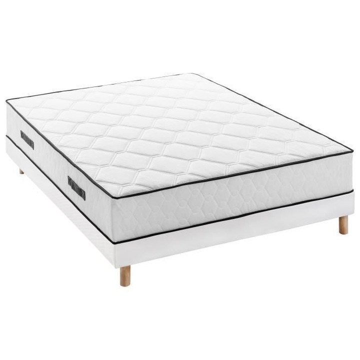 DEKO DREAM Détente Ensemble matelas + sommier 160 x 200 cm - Ressorts