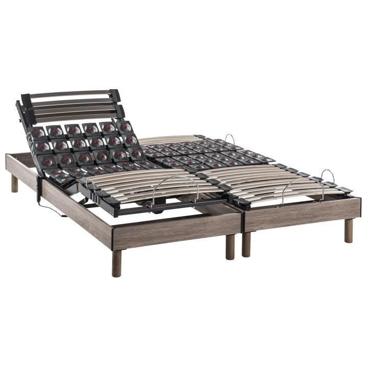 Ensemble relaxation électrique PHYSIOMAX - matelas + sommiers 2x90x20