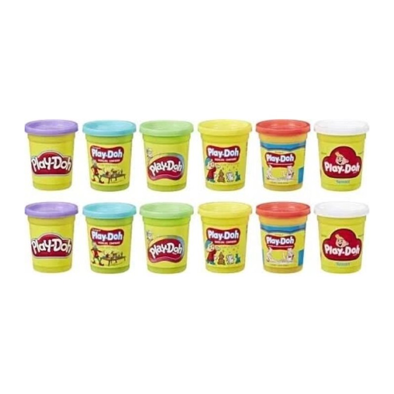 PLAY-DOH - 12 Pots Coffret Retro