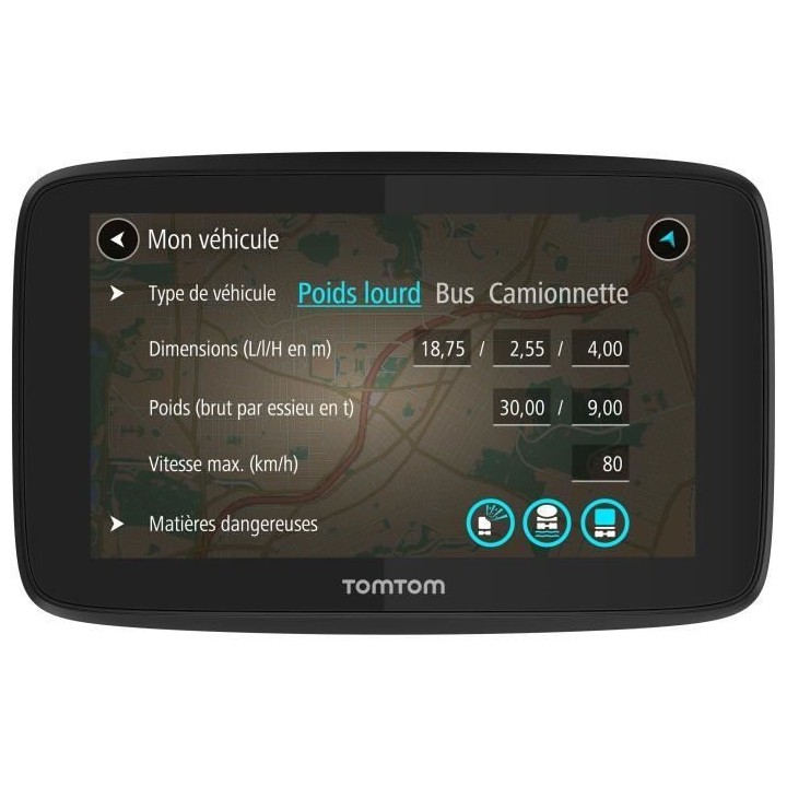 GPS Poids Lourds TomTom GO Professional 520 - Cartographie Europe 49 p