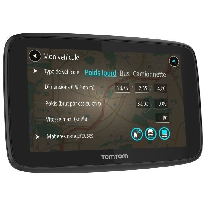 GPS Poids Lourds TomTom GO Professional 520 - Cartographie Europe 49 p