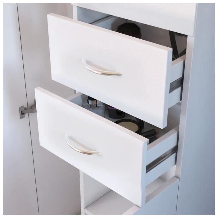 ARMANDO Armoire de Salle de bain 3 portes - L 60 cm - Blanc