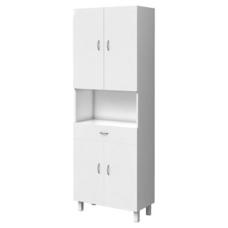 ESSENTIEL - Colonne de salle de bain 4 portes - Blanc L 65 cm