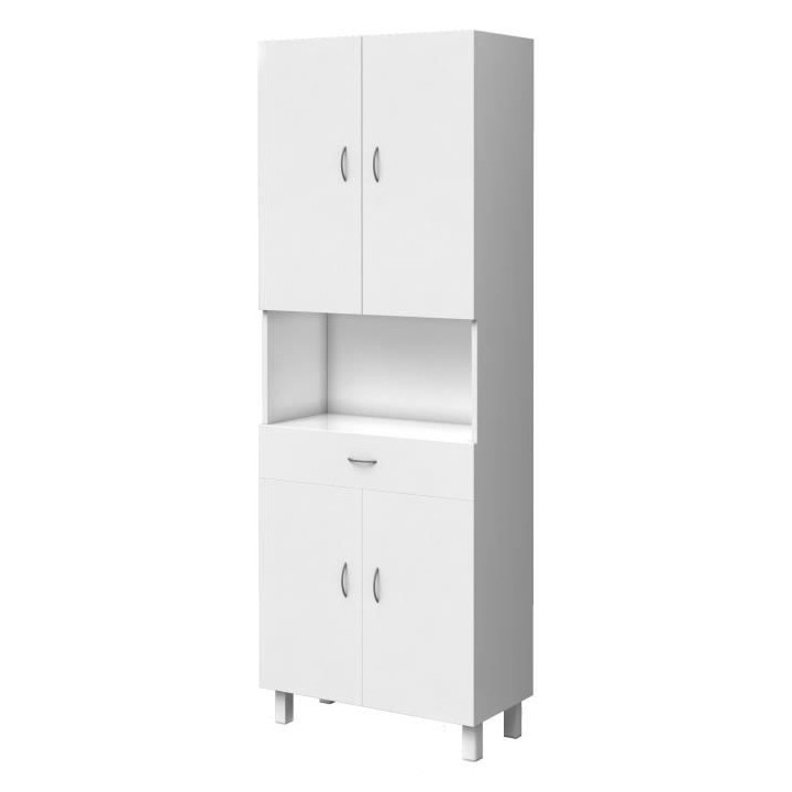 ESSENTIEL - Colonne de salle de bain 4 portes - Blanc L 65 cm