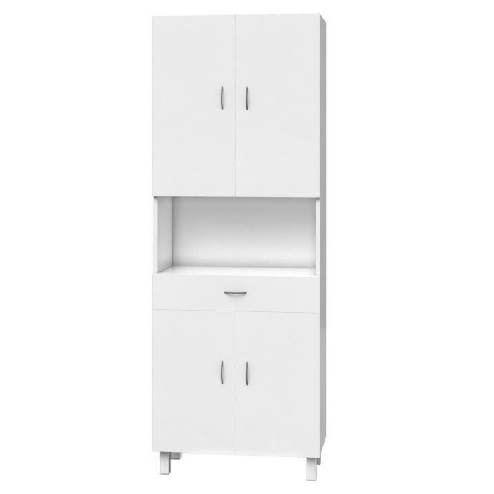 ESSENTIEL - Colonne de salle de bain 4 portes - Blanc L 65 cm