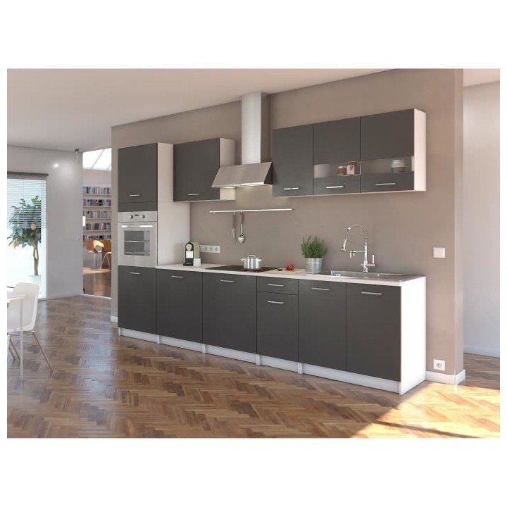 EXTRA Cuisine complete avec colonne four et plan de travail inclus L 3