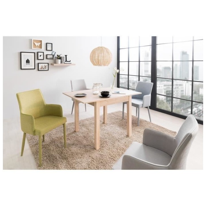 Table a manger extensible - 4-6 personnes - Carré - Style classique -