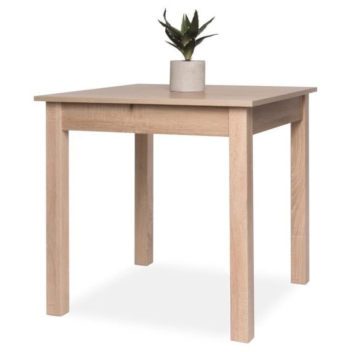 Table a manger extensible - 4-6 personnes - Carré - Style classique -