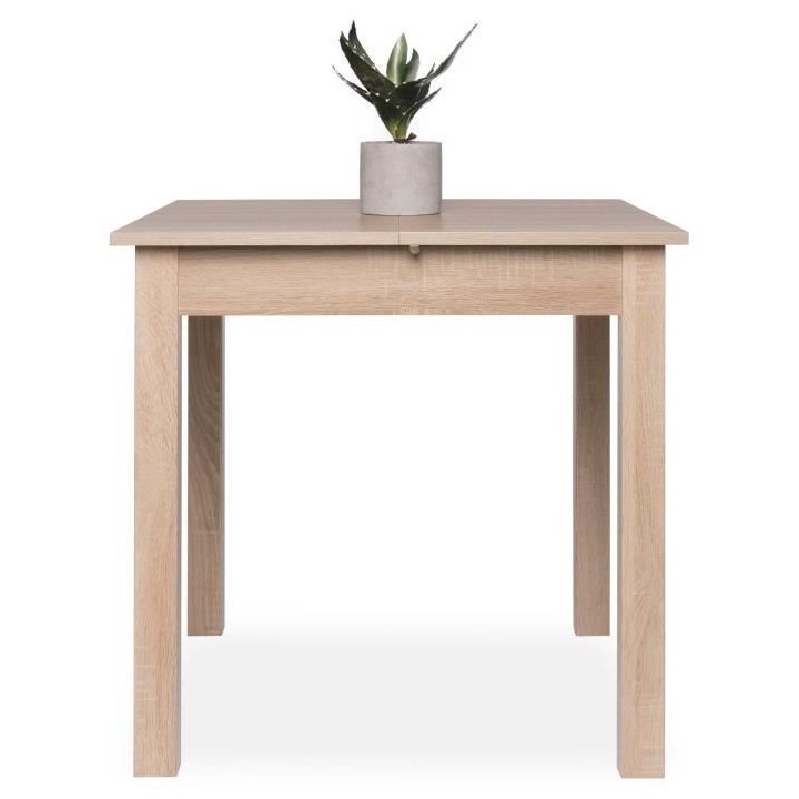 Table a manger extensible - 4-6 personnes - Carré - Style classique -