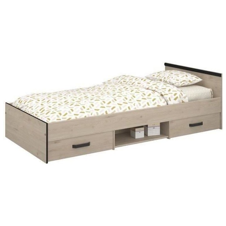 Lit enfant PARISOT Zodiac - 90x200 cm - Panneaux de particules - Déco