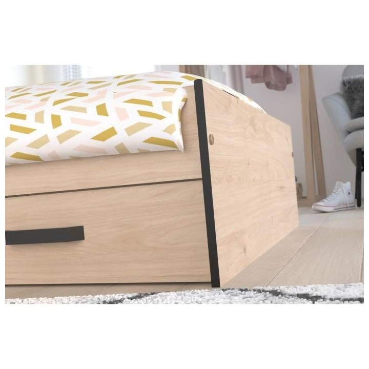 Lit enfant PARISOT Zodiac - 90x200 cm - Panneaux de particules - Déco