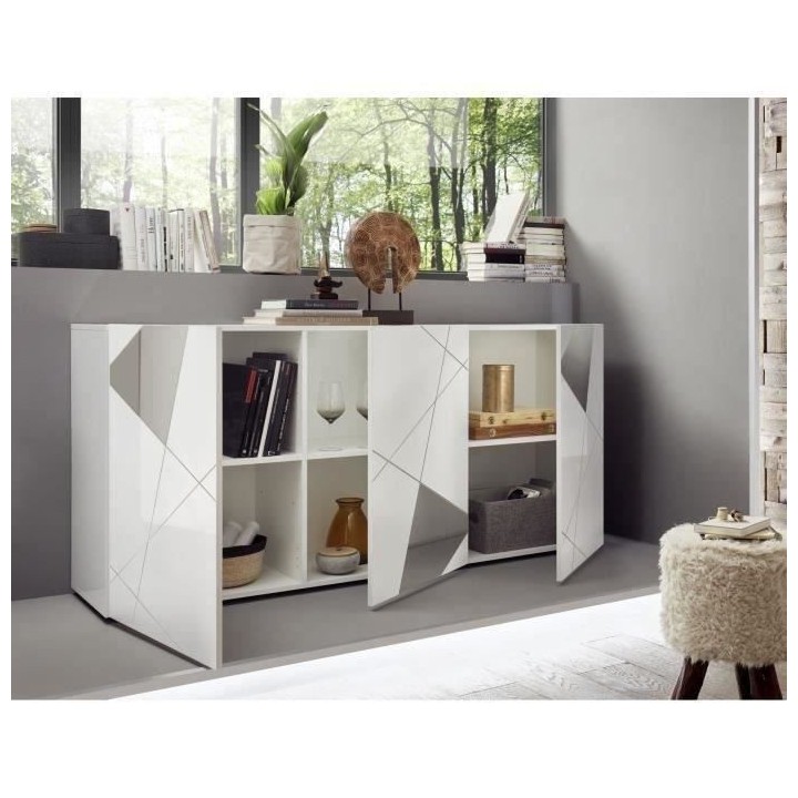 Ensemble Sejour : Buffet 3P 181 cm + Meuble TV 181 cm - Victory