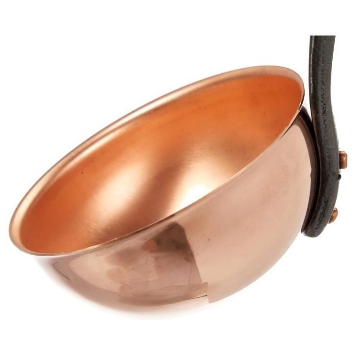 Louche en cuivre massif avec manche en fonte - BAUMALU - Diametre 11 c