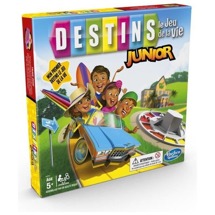 Jeu Destins - Hasbro Gaming - Le jeu de la vie Junior - pour enfants -