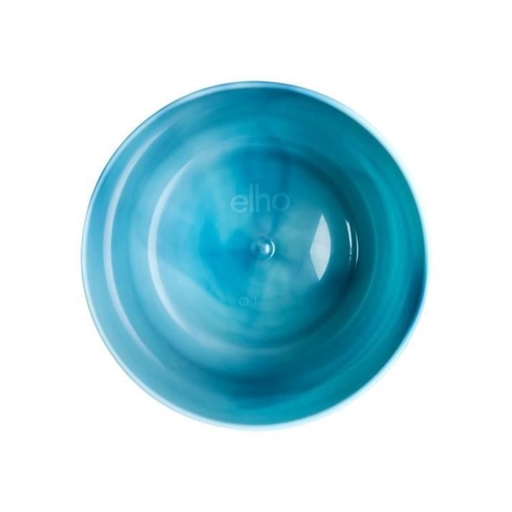 Pot de fleurs ronde ELHO The Ocean Collection - Bleu - Ø 22 x H 20 cm