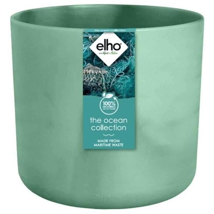 ELHO The Ocean Collection Pot de fleurs ronde 22 - Vert - Ø 22 x H 20