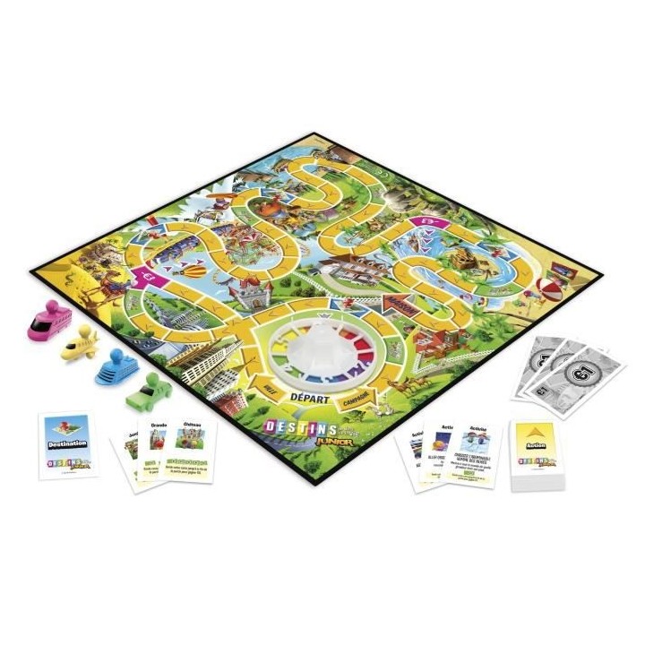 Jeu Destins - Hasbro Gaming - Le jeu de la vie Junior - pour enfants -
