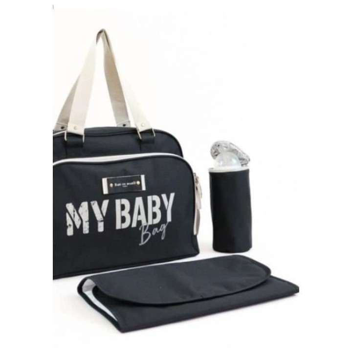 Sac a langer quotidien BABY ON BOARD SIMPLY BABYBAG - Noir - Grande Ca