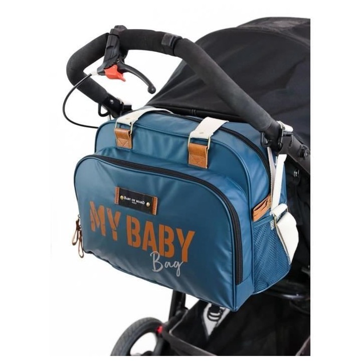 Sac a langer quotidien BABY ON BOARD SIMPLY BABYBAG - Bleu océan - Gr