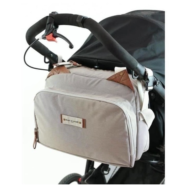 Sac a langer BABY ON BOARD TITOU GREIGE