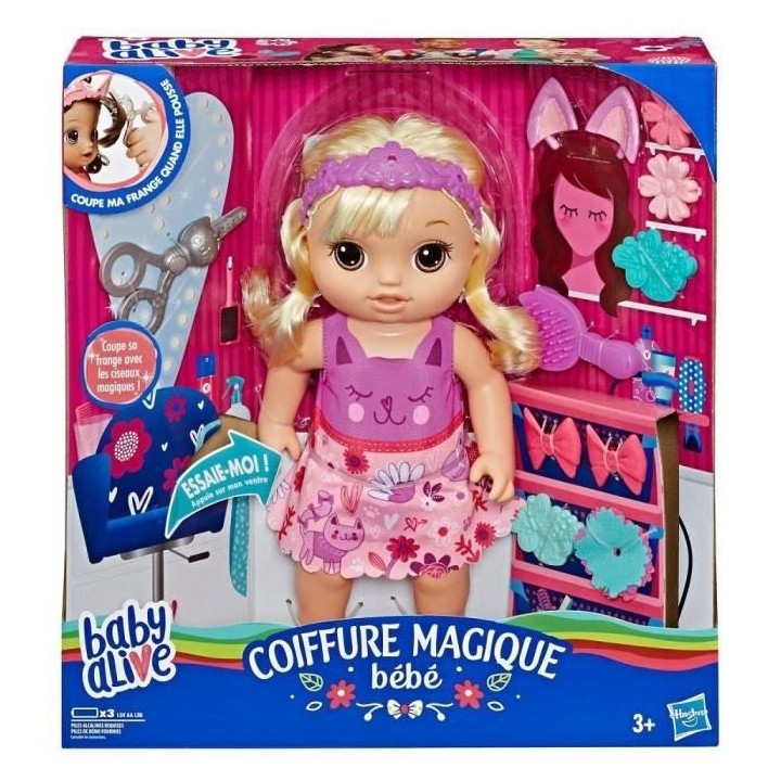 Baby Alive - Coiffure Magique - Poupée Cheveux Blonds