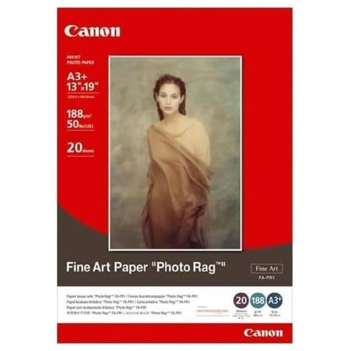 Papier photo CANON PP-201 260g/m2 - Format A3 - 20 feuilles