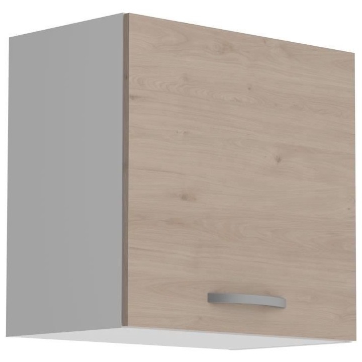 OSLO Meuble haut 1 porte - Décor Chene Jackson - L 60 x P 36 x H 58 c