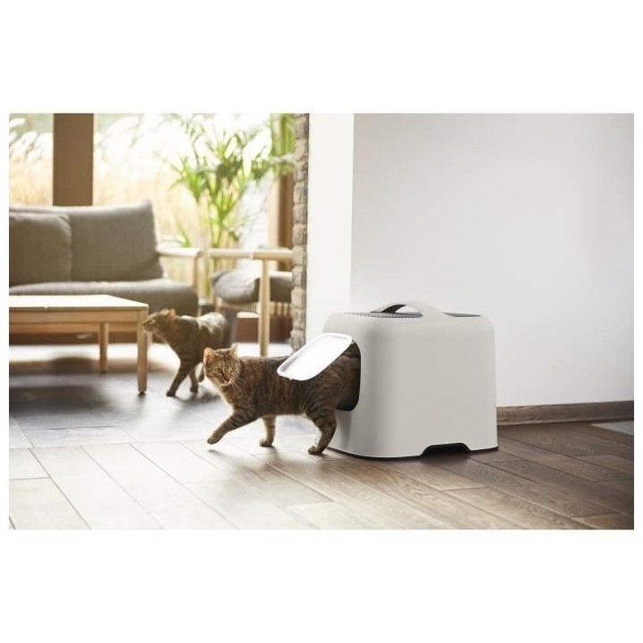 ROTHO - Maison toilette pour chat 57 x 39 x 40 cm - Bac a litiere - Ca