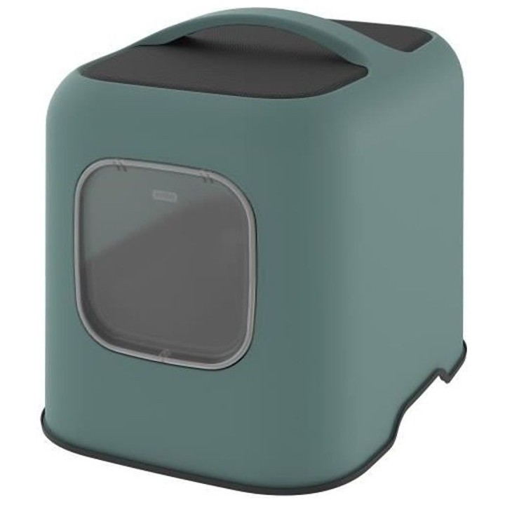 ROTHO - Maison toilette pour chat 57 x 39 x 40 cm - Bac a litiere - Ve