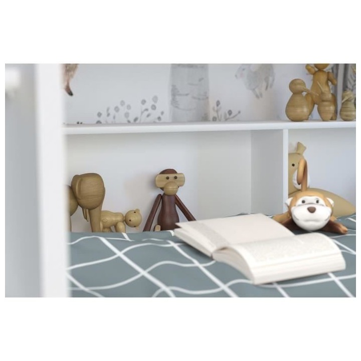 PARISOT Lits superposés enfant - Décor Chene et Blanc Ombre - Sommie