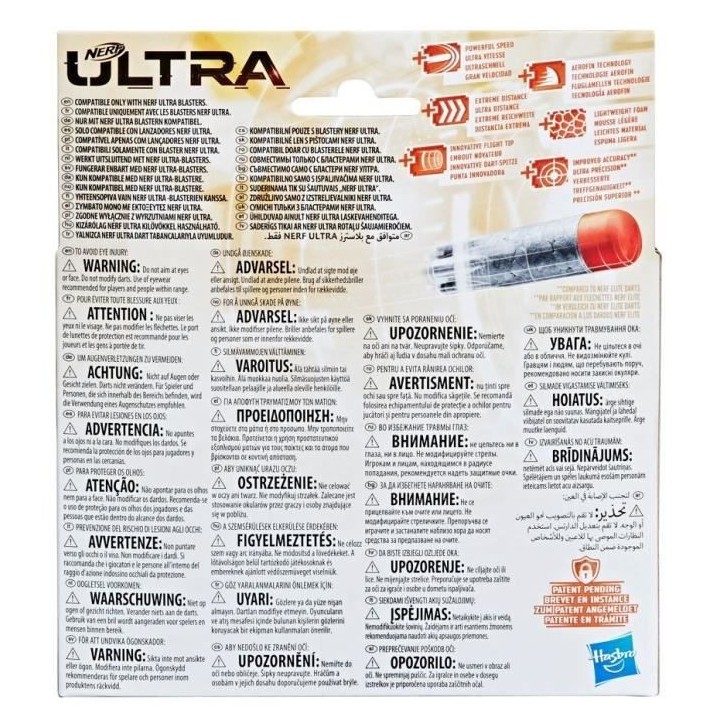 NERF - Ultra - Recharge de 20 fléchettes NERF - Ultra officielles - c