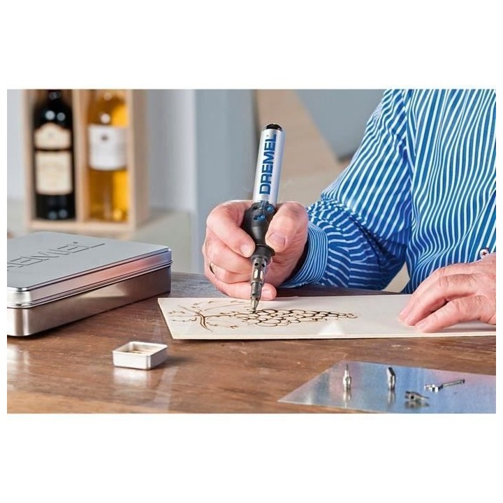 Set de 4 embouts de pyrogravure DREMEL 204 - Pour fer a souder a gaz D