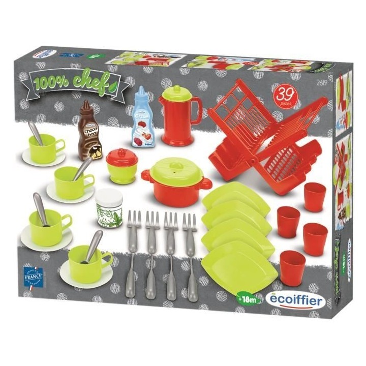 ECOIFFIER CHEF 39 Accessoires de Cuisine - 100% Chef