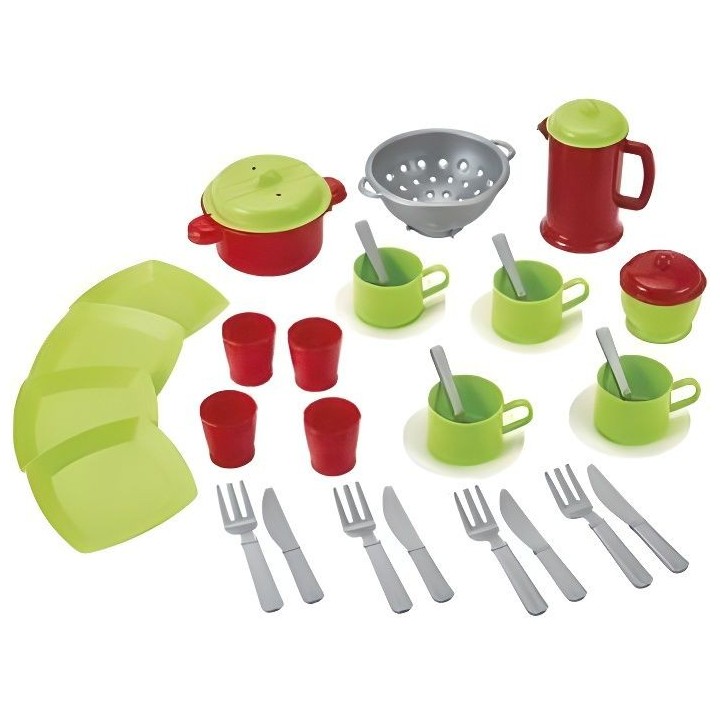 ECOIFFIER 100% CHEF Sac Dinette Bubble Book - 35 accessoires