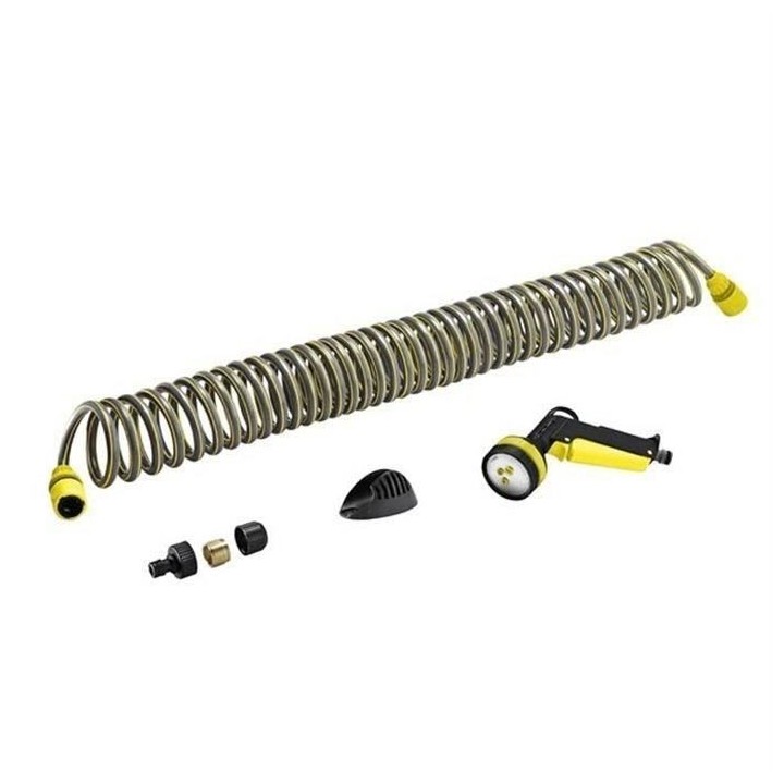Set spirale d'arrosage - KÄRCHER - 10m - Pistolet multifonction - Rac