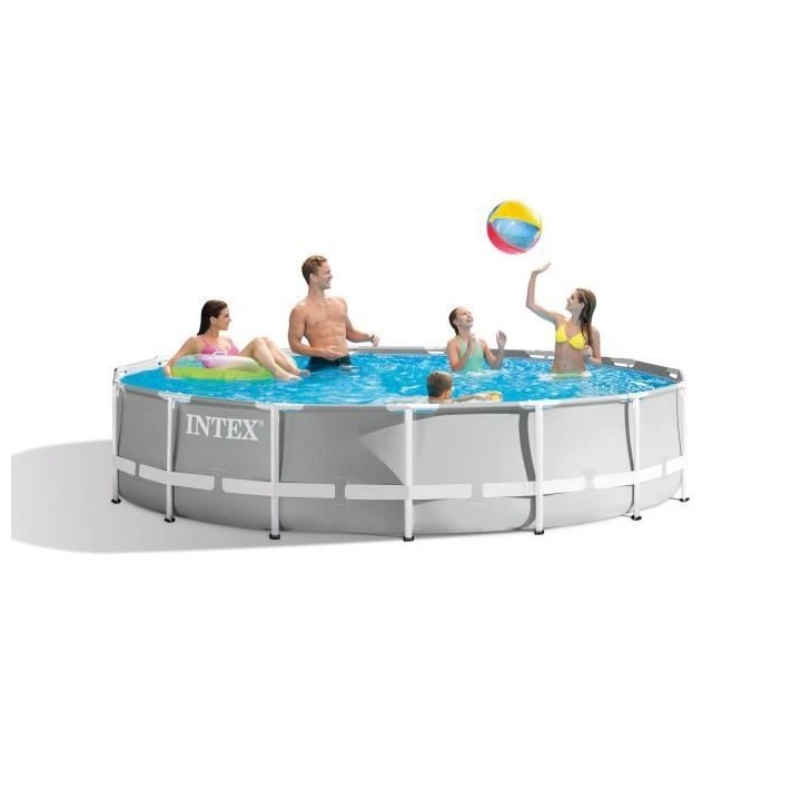 Kit Piscine hors sol tubulaire INTEX - Pris Frame - 457 x 107 cm - Ron