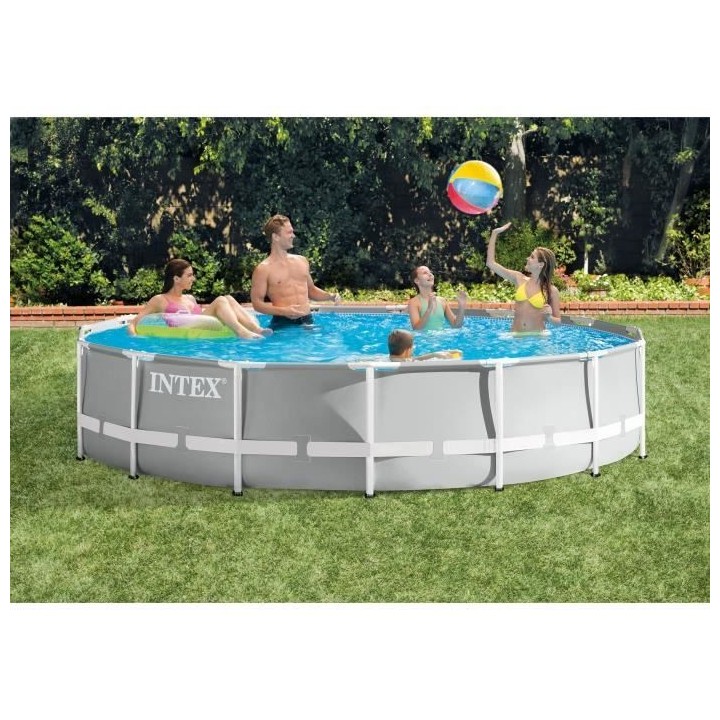 Kit Piscine hors sol tubulaire INTEX - Pris Frame - 457 x 107 cm - Ron