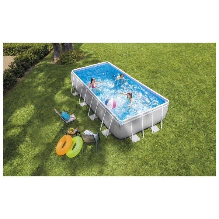 Kit Piscine hors sol tubulaire INTEX - Pris Frame - 488 x 244 x 107 cm
