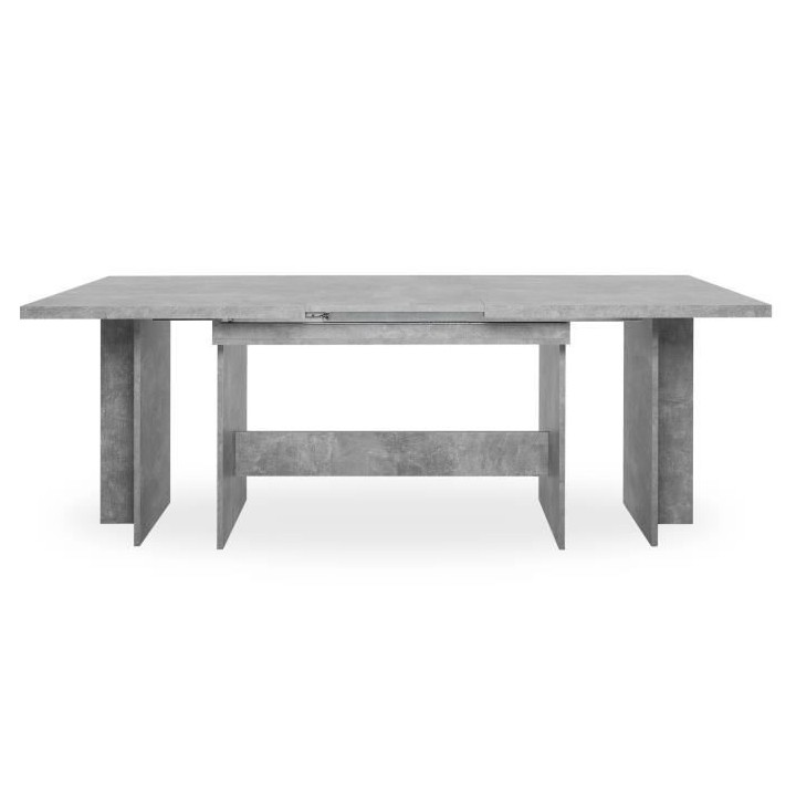 Table a manger extensible de 8 a 12 personnes - Classique - Effet bét