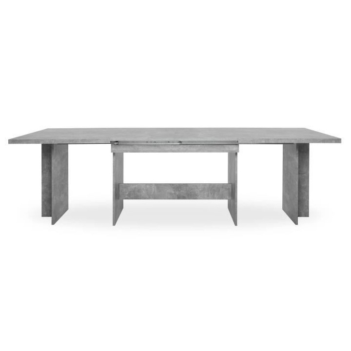 Table a manger extensible de 8 a 12 personnes - Classique - Effet bét