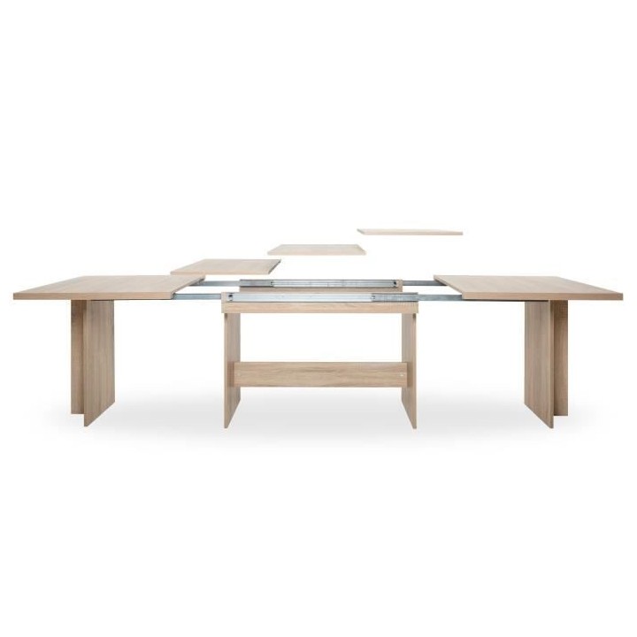 Table a manger extensible 8-12 personnes - Classique - Décor chene so