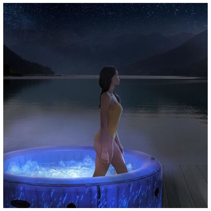 Spa gonflable INTEX - Galaxie - 196 x 71 cm - 4 places - Rond - 28494E