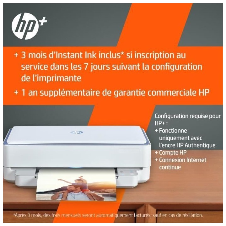Imprimante tout-en-un HP Envy 6010e Jet d'encre couleur Copie Scan - 3
