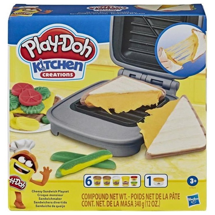 PLAY-DOH - Kitchen Creations - Croque -monsieur - theme de la nourritu
