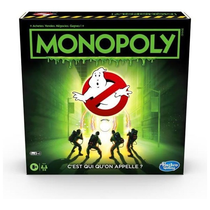 MONOPOLY - édition Ghostbusters S.O.S Fantômes pour enfants - des 8