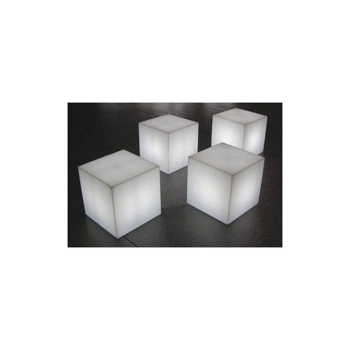 Cube lumineux tabouret filaire pour extérieur LED - LUMISKY - Carry W
