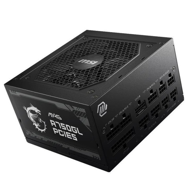 MSI Alimentation PC MAG A750GL PCIE5 - 750W 80+ Gold Modulaire