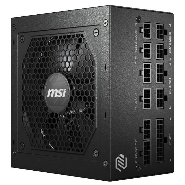 MSI Alimentation PC MAG A650GL PCIE5 - 650W 80+ Gold Modulaire