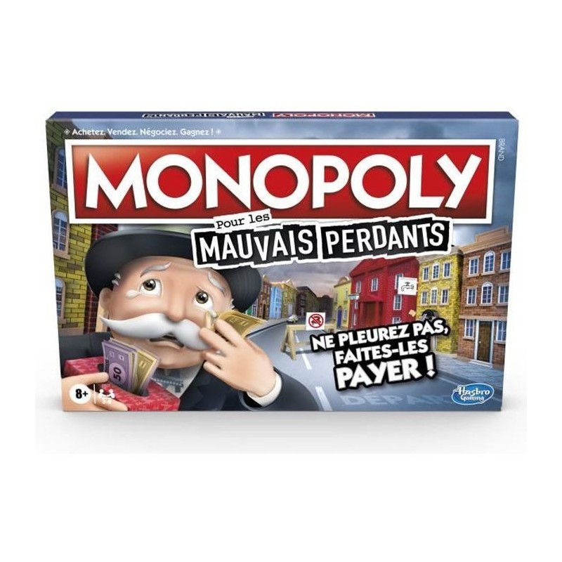 MONOPOLY - Pour les Mauvais Perdants - Jeu de plateau - a partir de 8 ans