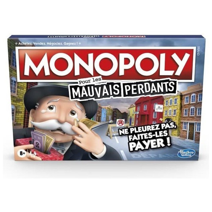 MONOPOLY - Pour les Mauvais Perdants - Jeu de plateau - a partir de 8